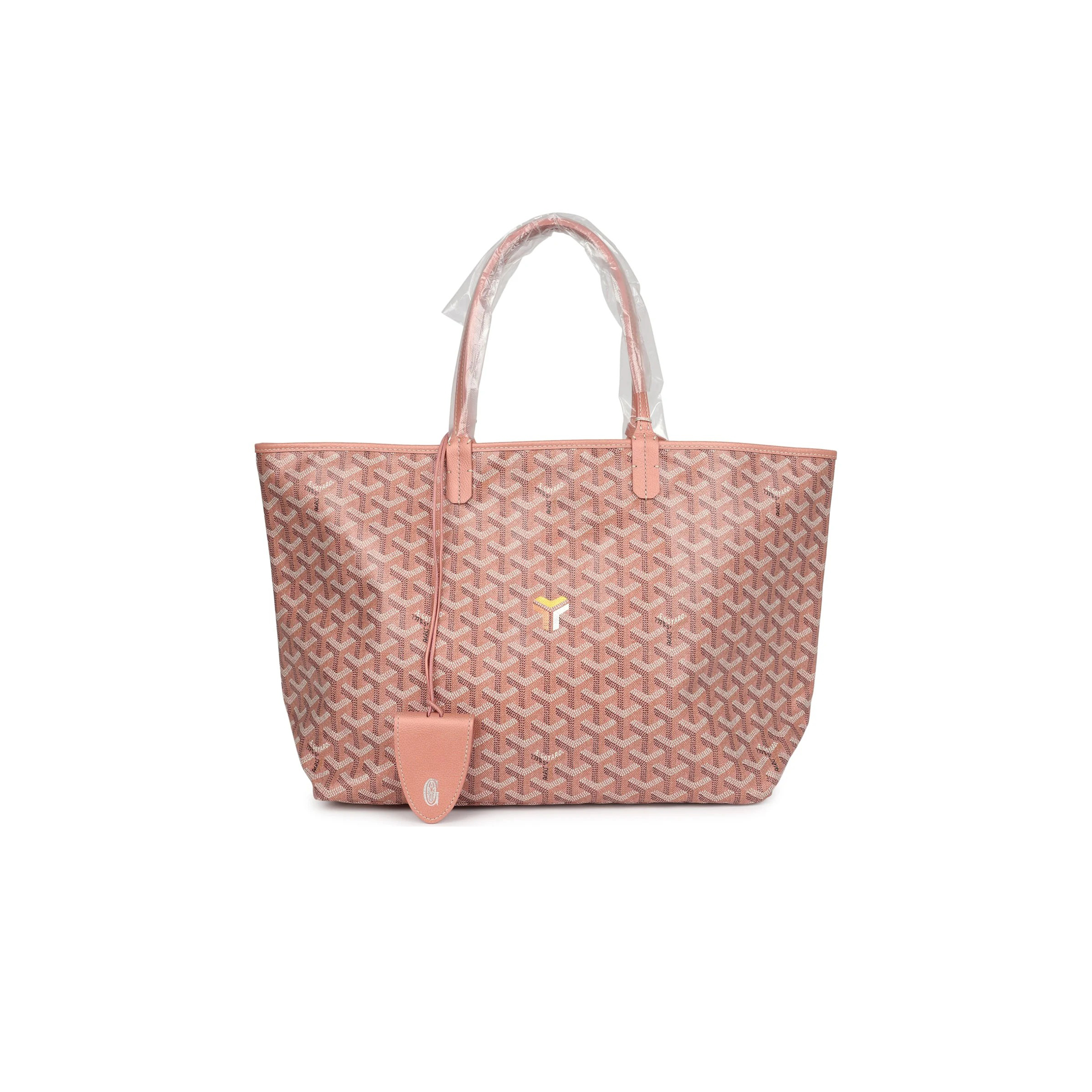 GOYARD GOYARDINE PEARLY CORAL ST. LOUIS PM TOTE BAG PALLADIUM HARDWARE (40*34*20cm)